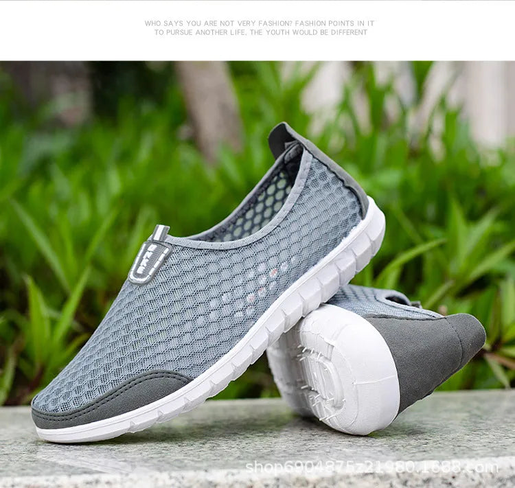 Men Shoes Casual Breathable Lightweight Sports Shoes for Men Outdoor Walking Tennis Sneakers Male Slip-on