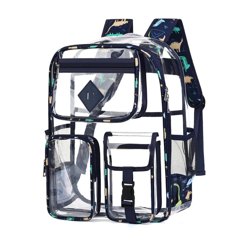 Women's Large Capacity Travel Backpack for Man Waterproof Casual eenagers College School Bag  Clear Backpack
