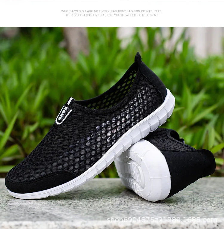 Men Shoes Casual Breathable Lightweight Sports Shoes for Men Outdoor Walking Tennis Sneakers Male Slip-on