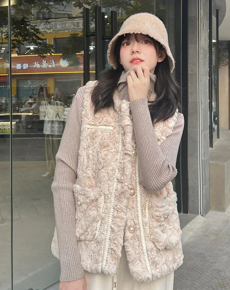 Clothes Fashion 2024 Women's Vests Solid Color Working Lightweight Warm Coats on Sale Lady Padded Cotton Giletes Casual Autumn