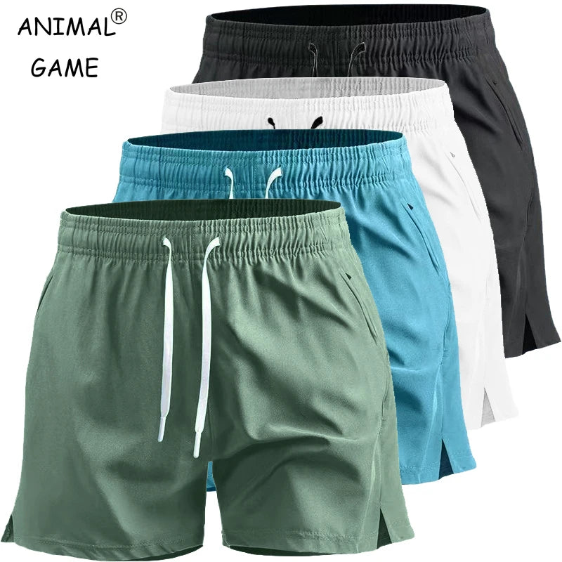 Summer Men's Sport Workout Shorts Quick Dry Athletic Shorts Lightweight Running Shorts with Pockets Gym Beach Pants