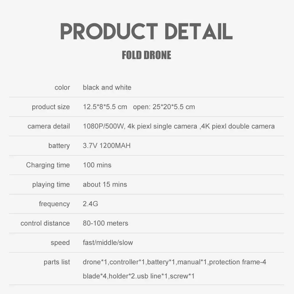 E88 Drone Toy, Dual Camera, One Key Takeoff Remote Control Men'S Gift Indoor and Outdoor, Halloween/Christmas/New Year Gift