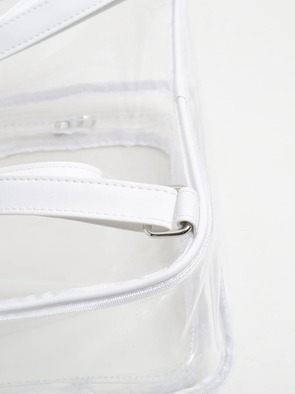 3 In One Clear Backpack Set Heavy Duty Transparent Backpack See Through Backpacks  for School,Clear Lunch Bag and Pencil Case