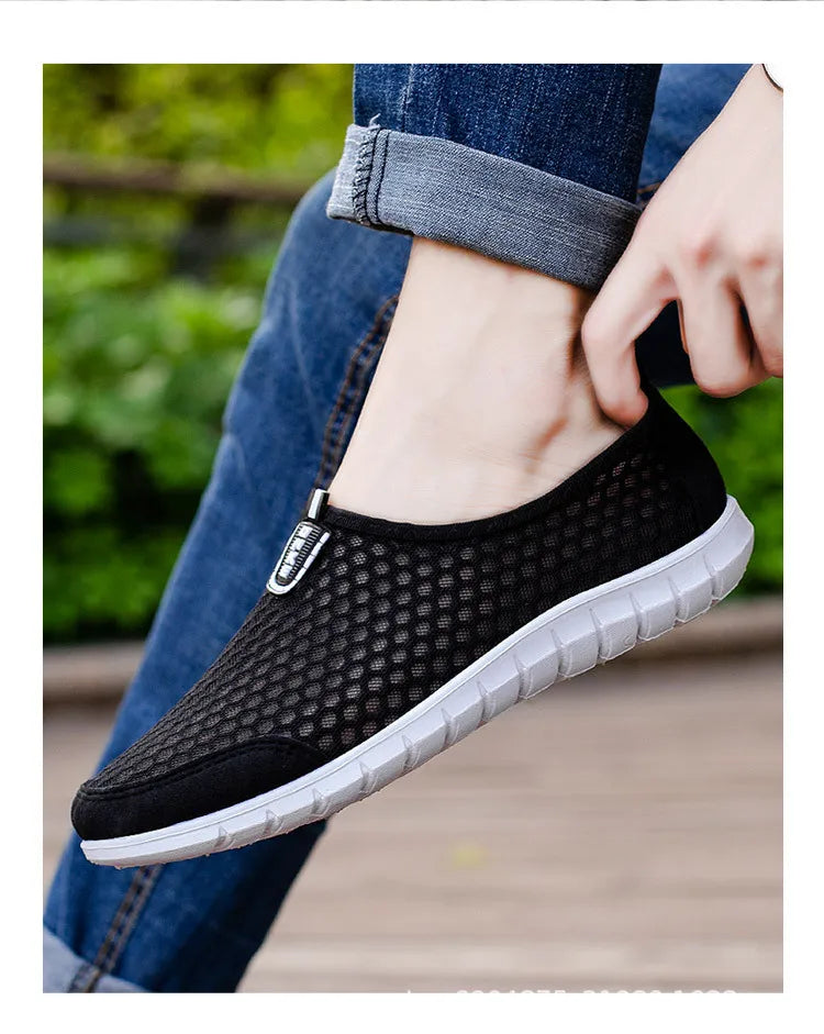 Men Shoes Casual Breathable Lightweight Sports Shoes for Men Outdoor Walking Tennis Sneakers Male Slip-on