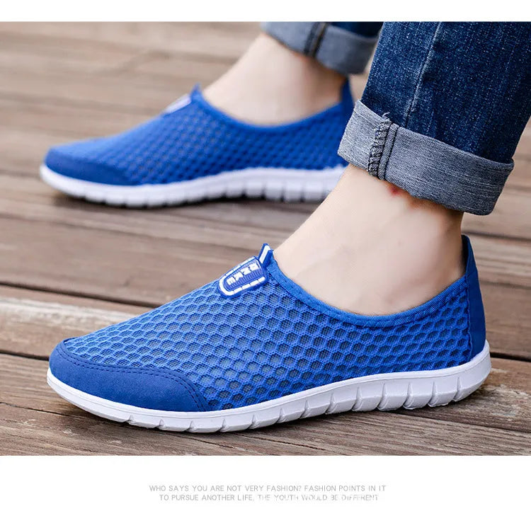 Men Shoes Casual Breathable Lightweight Sports Shoes for Men Outdoor Walking Tennis Sneakers Male Slip-on