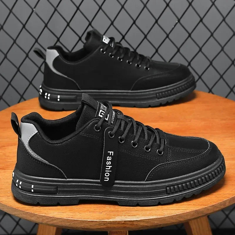 Men Shoes Trend Men Sneakers Suede Leather Slip on Men Loafers 2025 New Comfortable Platform Working Shoes Zapatillas Informales