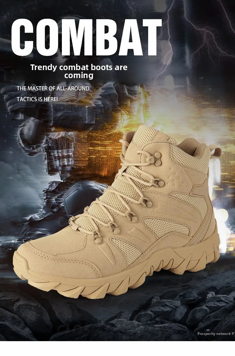 High Men´s Hiking Boots for Men Sneakers Deals Casual Male Shoes Sports and Leisure Outdoor Wear-resistant Non-slip Ankle Fabric