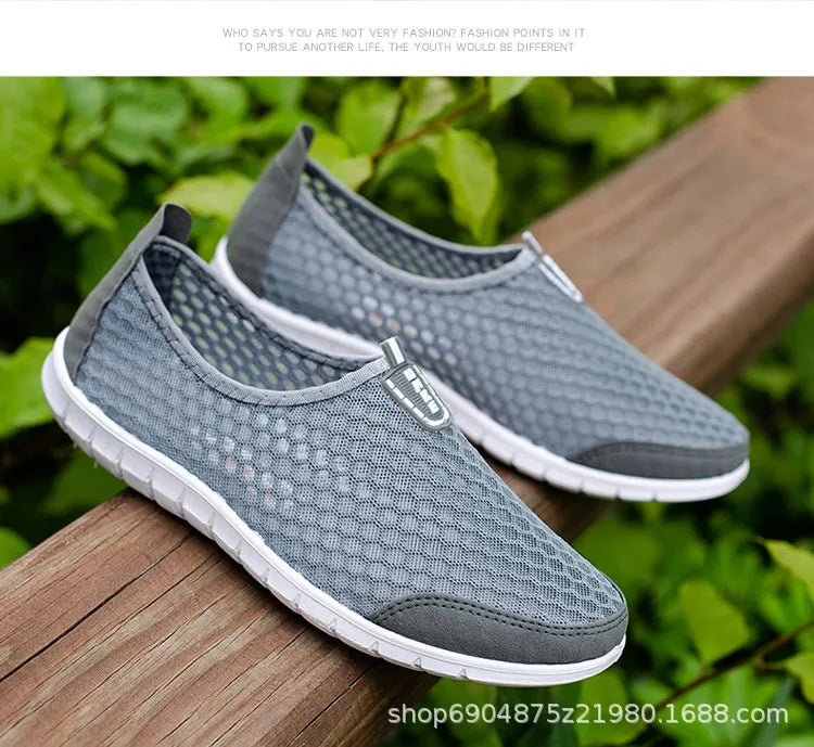 Men Shoes Casual Breathable Lightweight Sports Shoes for Men Outdoor Walking Tennis Sneakers Male Slip-on