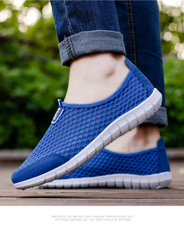 Men Shoes Casual Breathable Lightweight Sports Shoes for Men Outdoor Walking Tennis Sneakers Male Slip-on