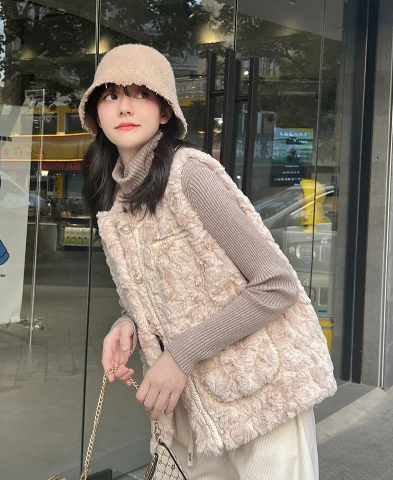 Clothes Fashion 2024 Women's Vests Solid Color Working Lightweight Warm Coats on Sale Lady Padded Cotton Giletes Casual Autumn