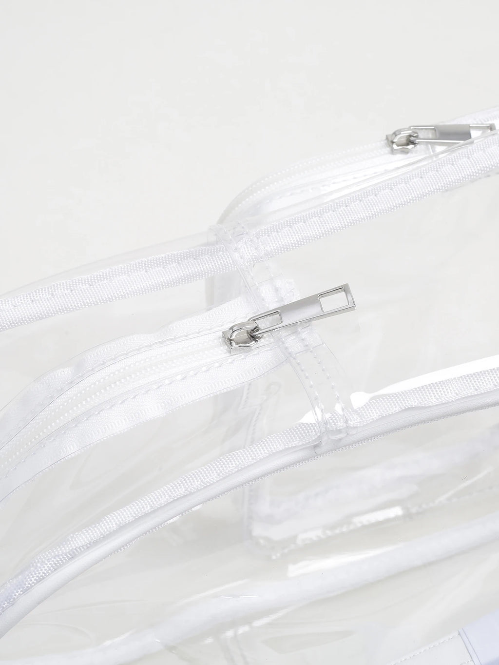 3 In One Clear Backpack Set Heavy Duty Transparent Backpack See Through Backpacks  for School,Clear Lunch Bag and Pencil Case