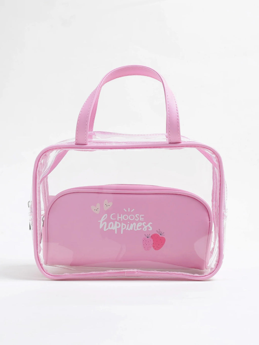 3 In One Clear Backpack Set Heavy Duty Transparent Backpack See Through Backpacks  for School,Clear Lunch Bag and Pencil Case