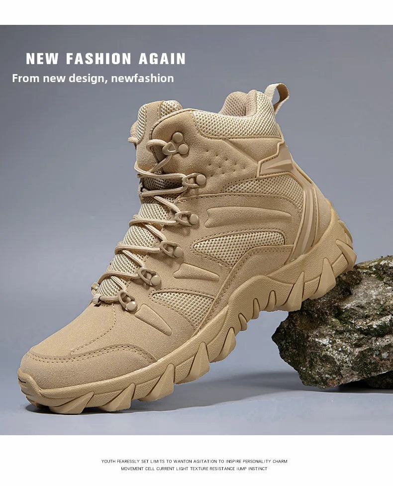 High Men´s Hiking Boots for Men Sneakers Deals Casual Male Shoes Sports and Leisure Outdoor Wear-resistant Non-slip Ankle Fabric