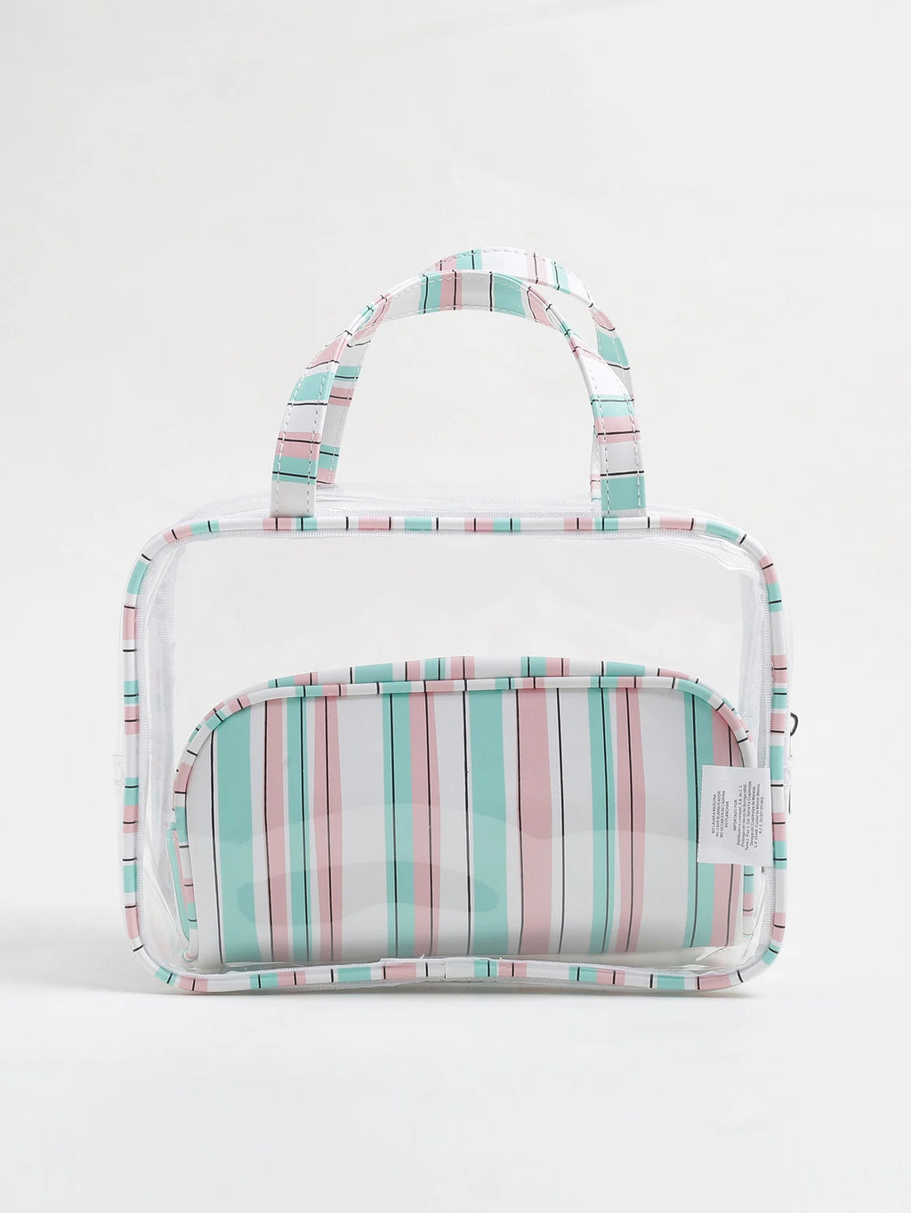 3 In One Clear Backpack Set Heavy Duty Transparent Backpack See Through Backpacks  for School,Clear Lunch Bag and Pencil Case