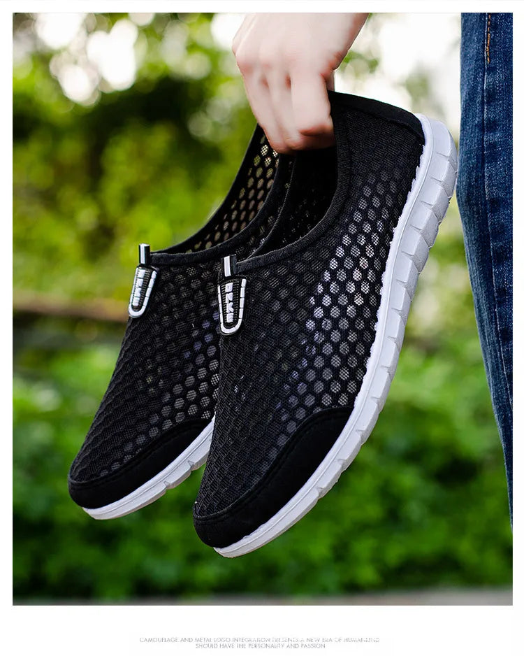 Men Shoes Casual Breathable Lightweight Sports Shoes for Men Outdoor Walking Tennis Sneakers Male Slip-on