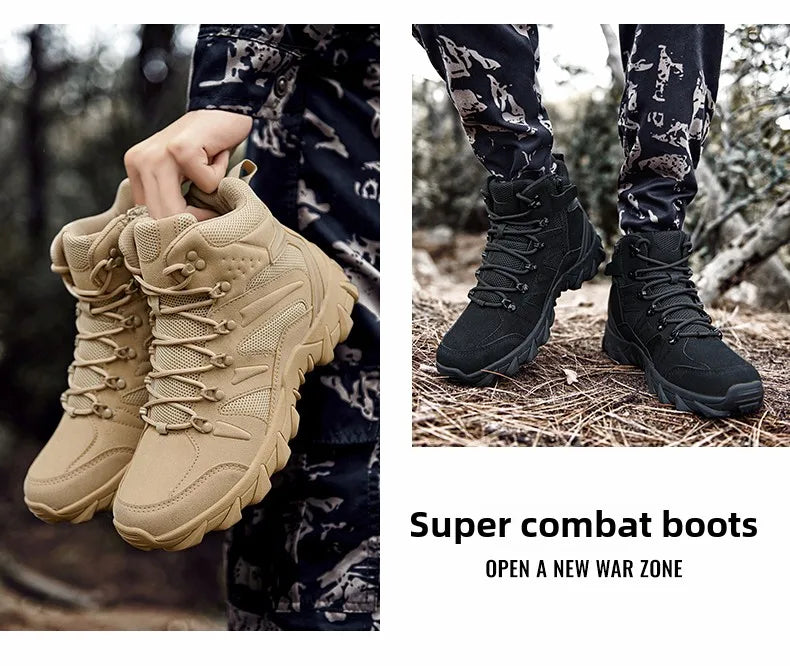High Men´s Hiking Boots for Men Sneakers Deals Casual Male Shoes Sports and Leisure Outdoor Wear-resistant Non-slip Ankle Fabric