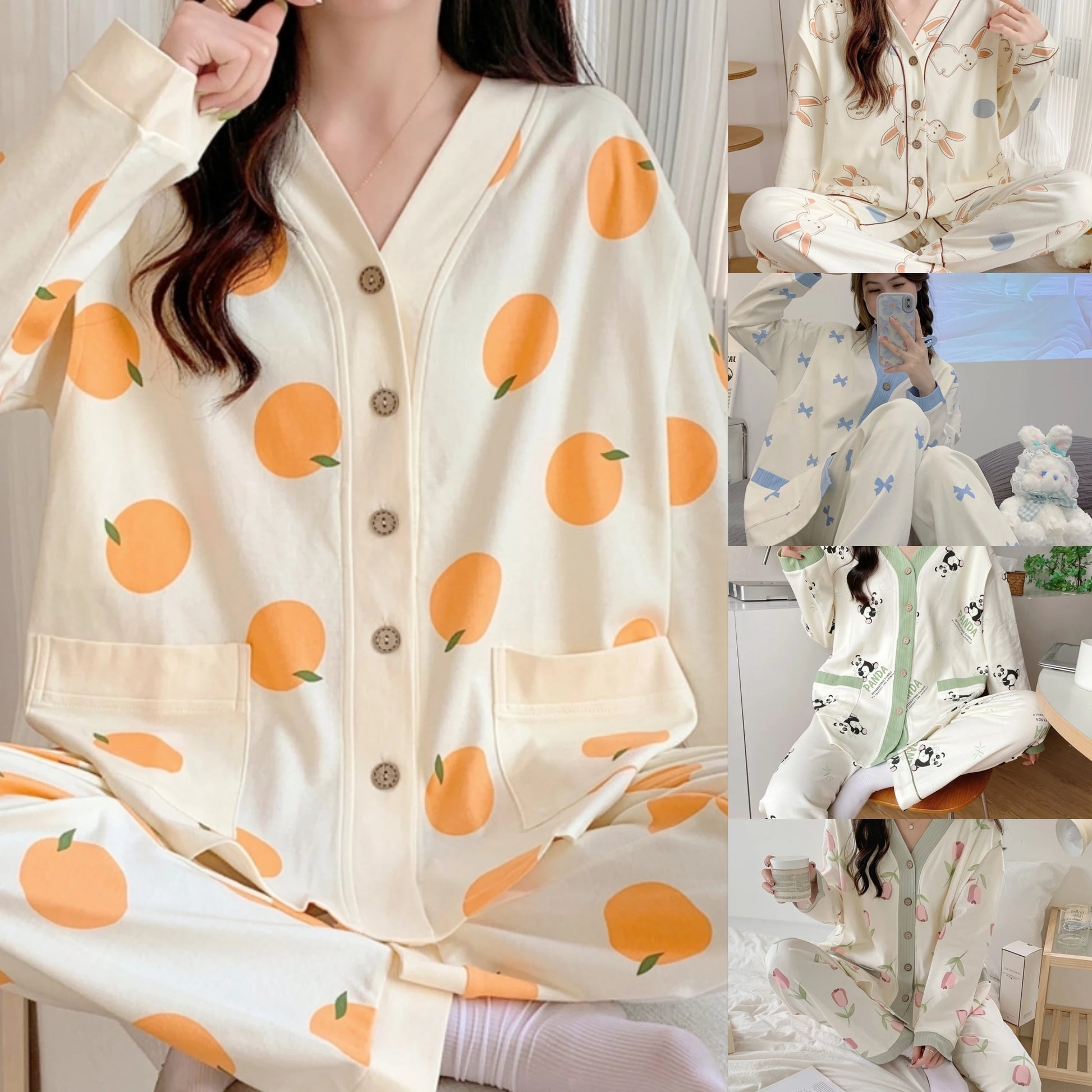 Nursing Clothes 2 Pieces Pajamas Maternity Clothes Home Clothes Spring And Autumn Confinement Clothes Summer Nursing Pajamas
