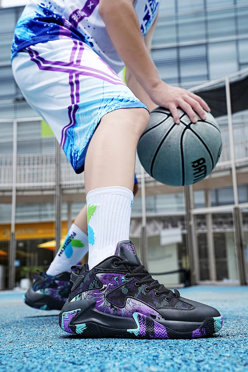 New Men Fashion Sports Shoes Basketball  Anti slip Breath Shoes Training comfort Athletic Sneakers Outdoor Walking Shoes Zapatos