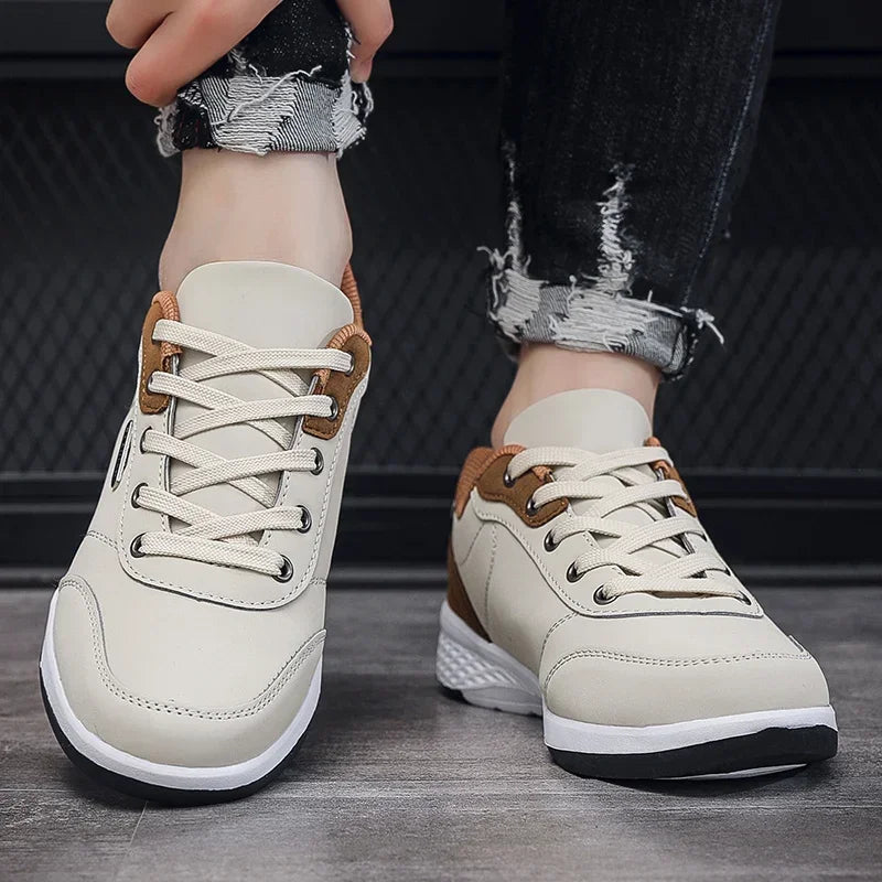 Men Shoes Spring Autumn Waterproof Walking Sneakers Leisure Male Leather Sports Shoes Non-Slip Footwear Tennis for Men Hombre