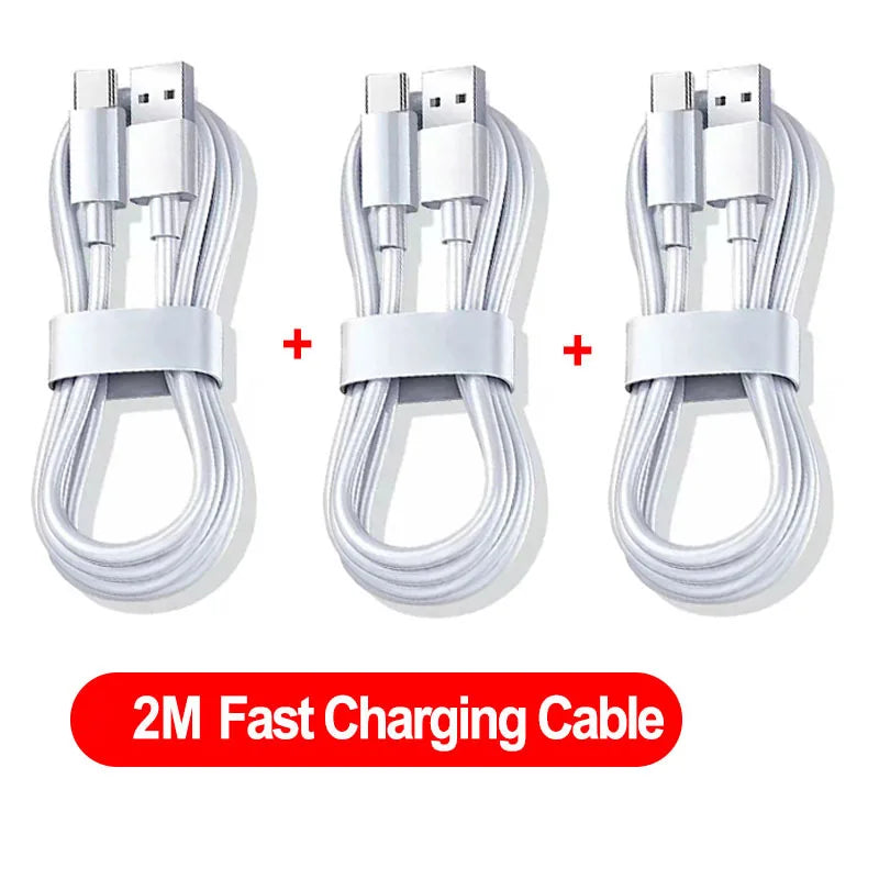 NNBILI 1-3PCS 10A 100W Type C Super Fast Charging Cable Data Cord For  Huawei OPPO vivo iQoo Quick Charing USB C Cables