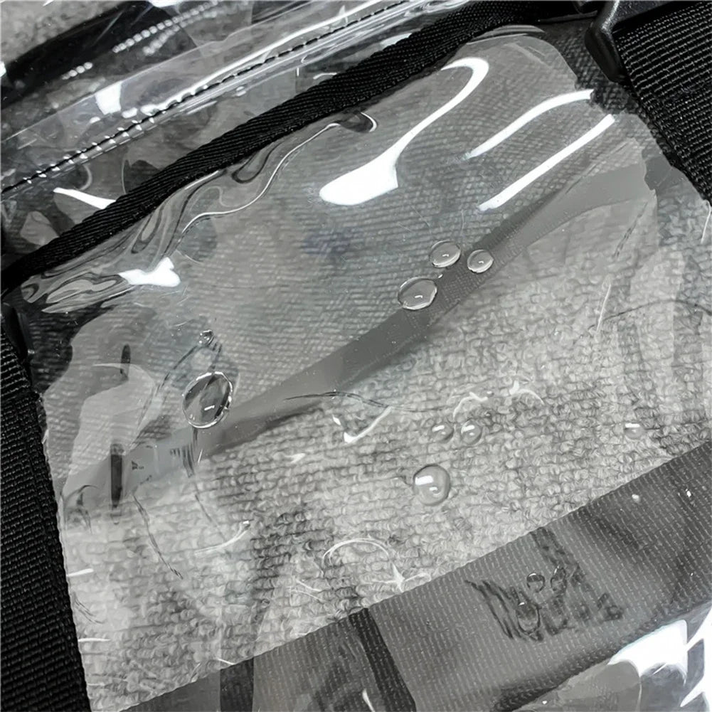 Transparent PVC Laptop Backpack Waterproof Fashion Student Book Bags Unisex Large Capacity Clear Backpack Stadium Approved