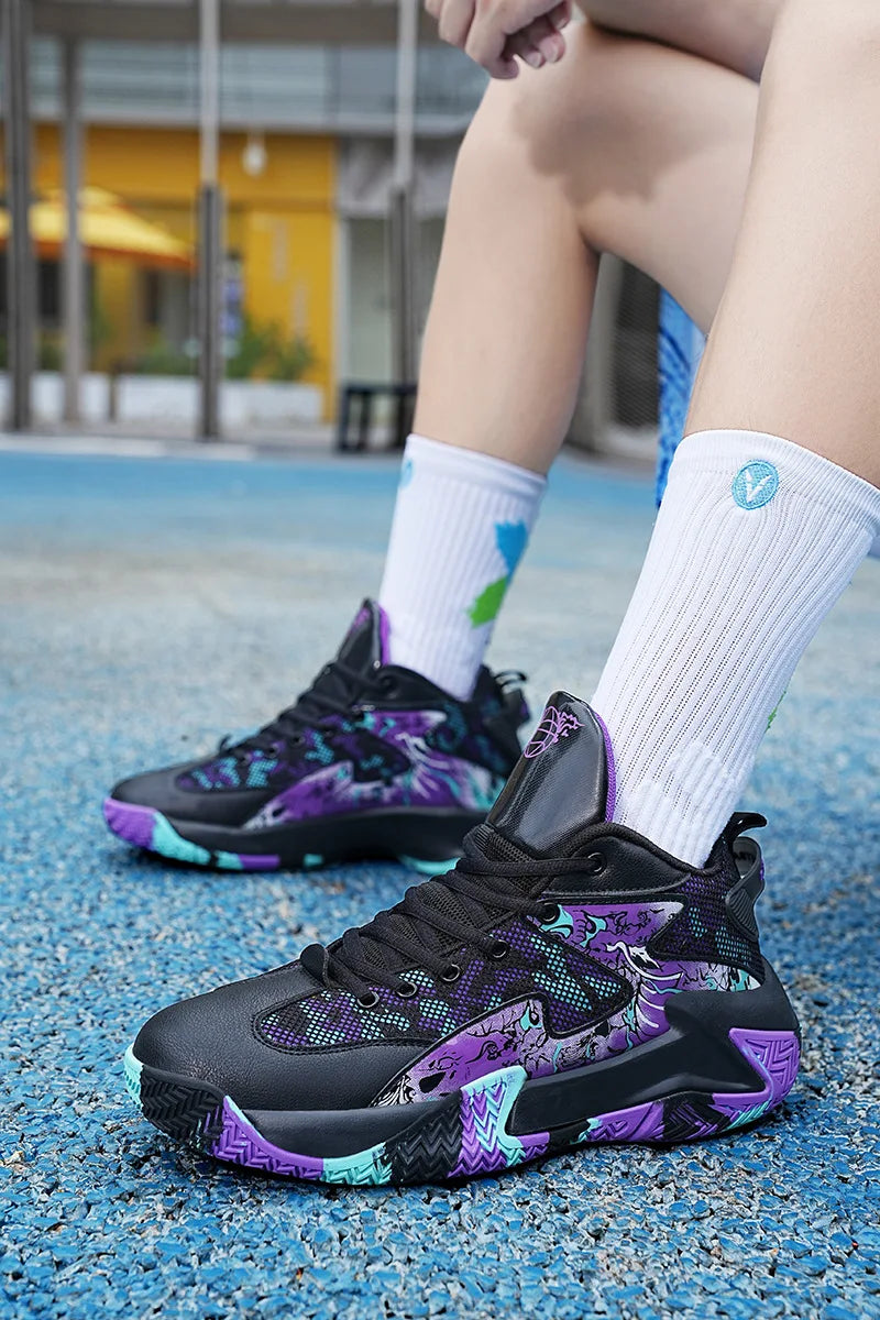 New Men Fashion Sports Shoes Basketball  Anti slip Breath Shoes Training comfort Athletic Sneakers Outdoor Walking Shoes Zapatos