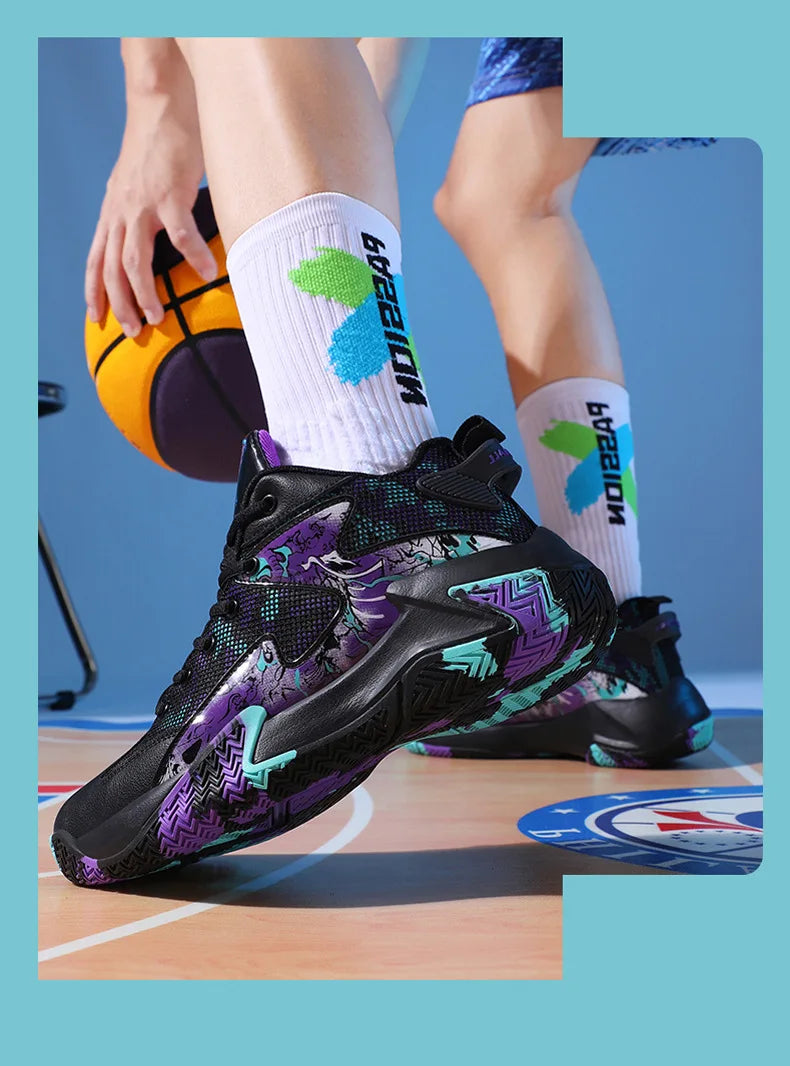 New Men Fashion Sports Shoes Basketball  Anti slip Breath Shoes Training comfort Athletic Sneakers Outdoor Walking Shoes Zapatos