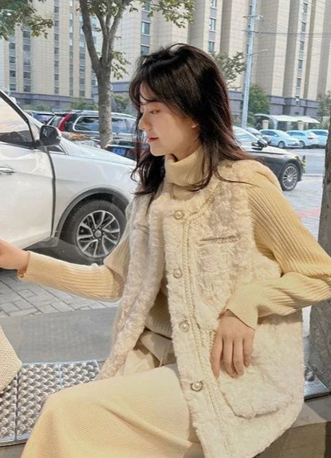 Clothes Fashion 2024 Women's Vests Solid Color Working Lightweight Warm Coats on Sale Lady Padded Cotton Giletes Casual Autumn