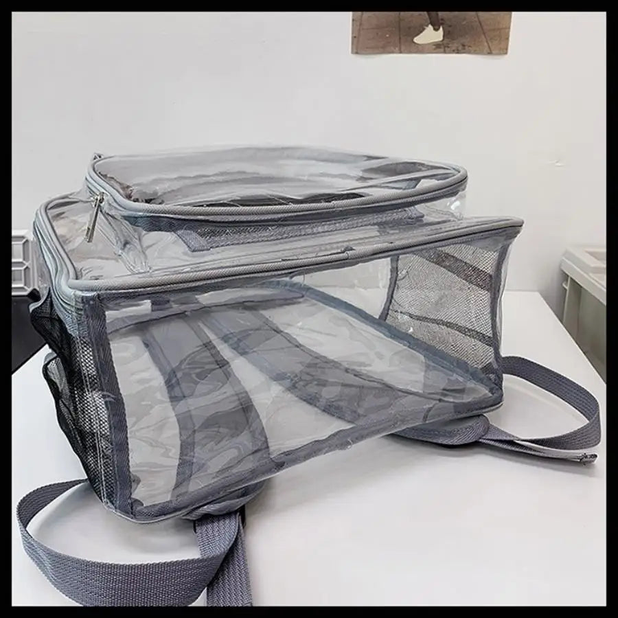 PVC backpack, PVC mesh inner bag, backpack, transparent  backpack, PVC transparent backpack