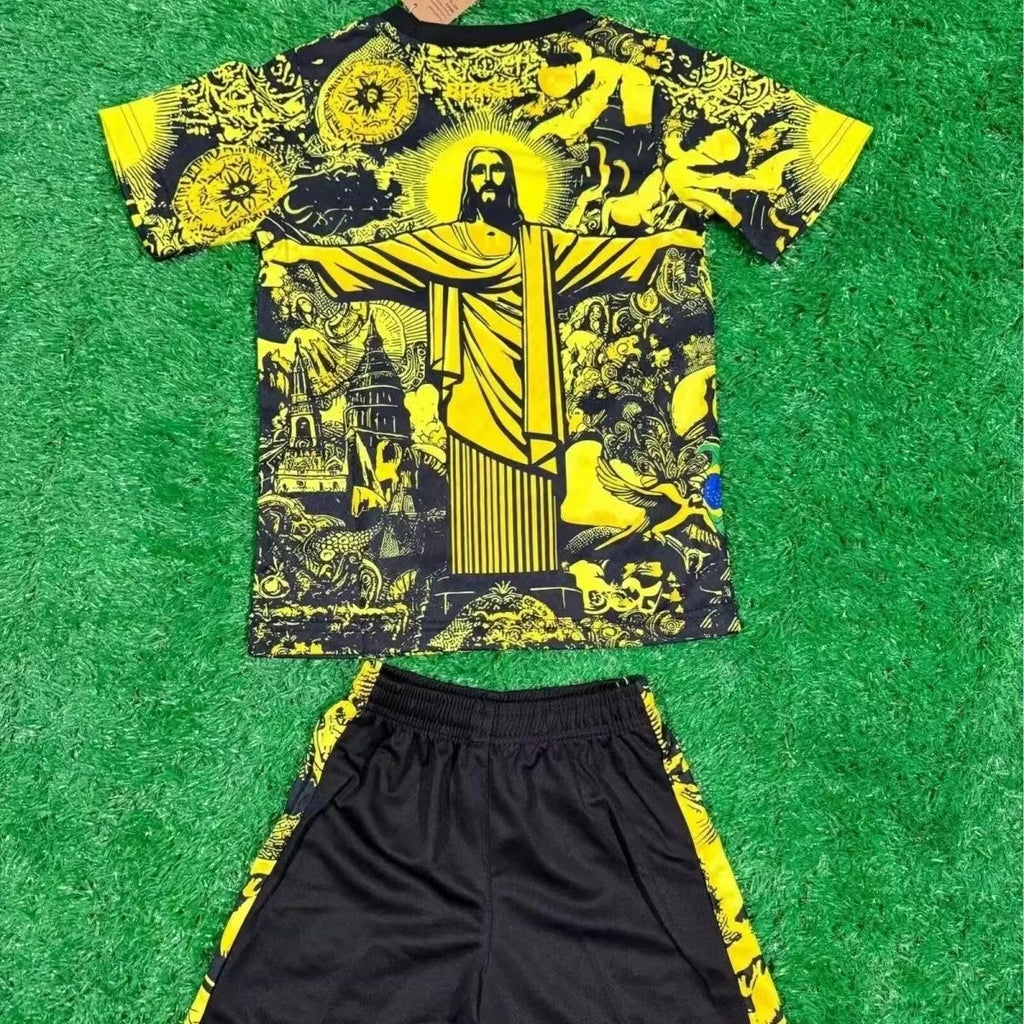 2425 Brazilian Training Clothes Warm-up Clothes Jerseys Men's Suits Football Clothes Summer Sports Clothes Pre-game Clothes.