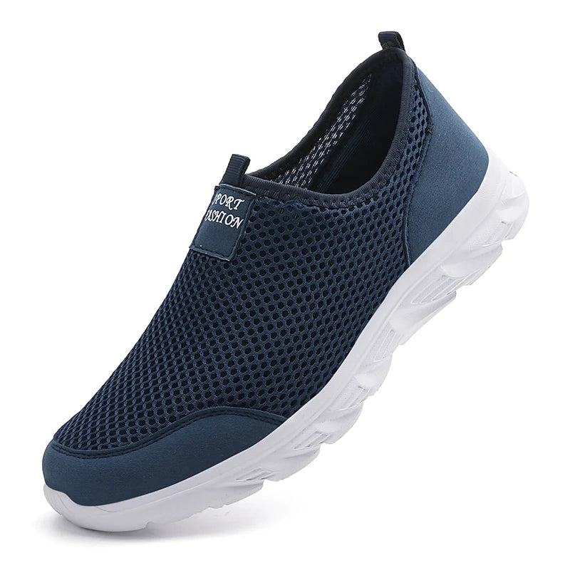 New Running Shoes for Men Breathable Sports Shoes Light Weight Fashion Summer Mesh Breathable Sneakers for Men Plus Size 38-47