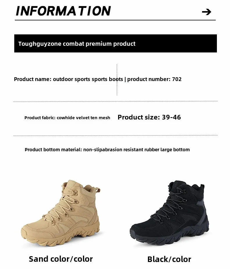 High Men´s Hiking Boots for Men Sneakers Deals Casual Male Shoes Sports and Leisure Outdoor Wear-resistant Non-slip Ankle Fabric