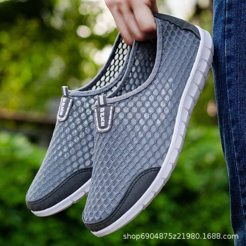 Men Shoes Casual Breathable Lightweight Sports Shoes for Men Outdoor Walking Tennis Sneakers Male Slip-on