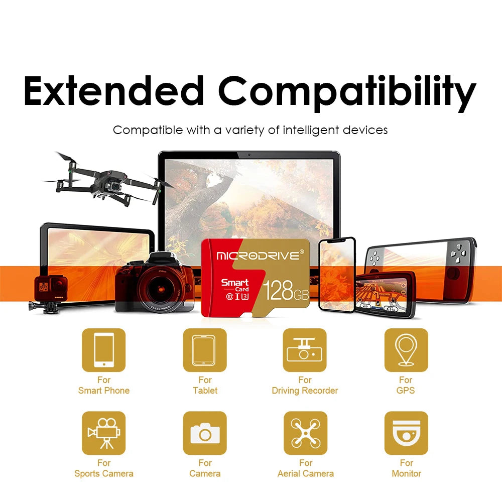 Class 10 memory card 4GB 8GB 16GB 32GB mini sd card 64GB 128G cartao de memoria mini TF Card For smartphone with gift