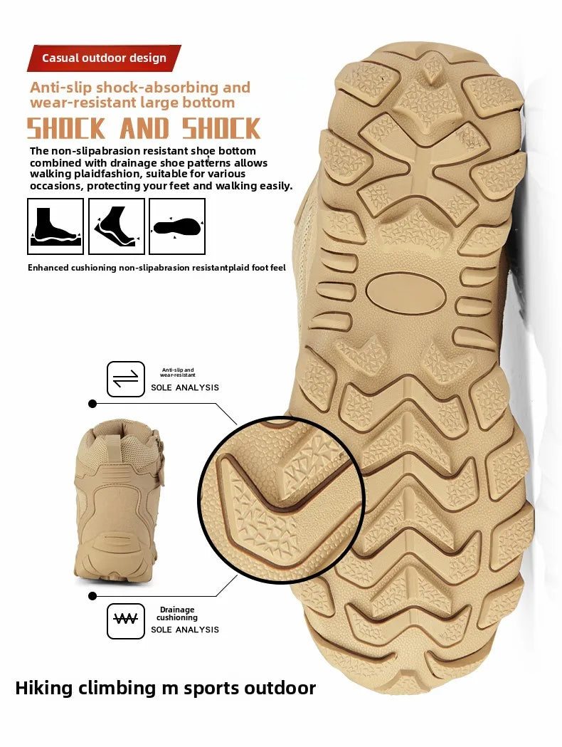 High Men´s Hiking Boots for Men Sneakers Deals Casual Male Shoes Sports and Leisure Outdoor Wear-resistant Non-slip Ankle Fabric