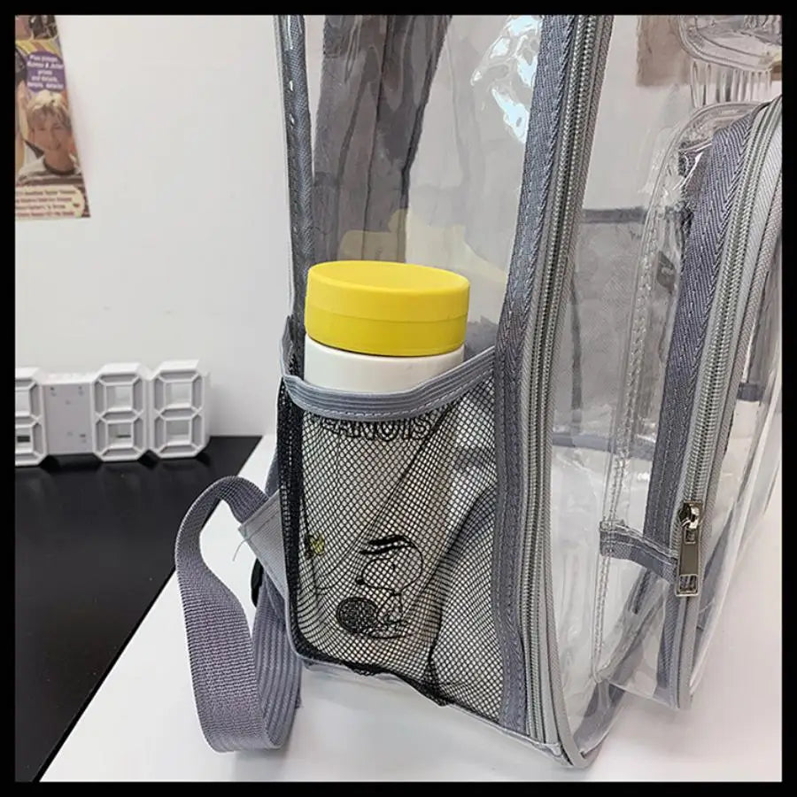 PVC backpack, PVC mesh inner bag, backpack, transparent  backpack, PVC transparent backpack