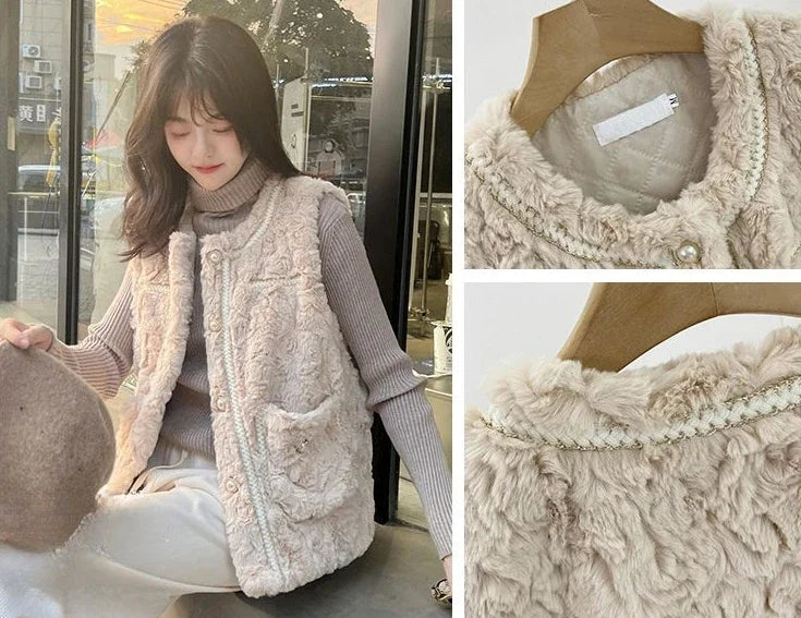 Clothes Fashion 2024 Women's Vests Solid Color Working Lightweight Warm Coats on Sale Lady Padded Cotton Giletes Casual Autumn