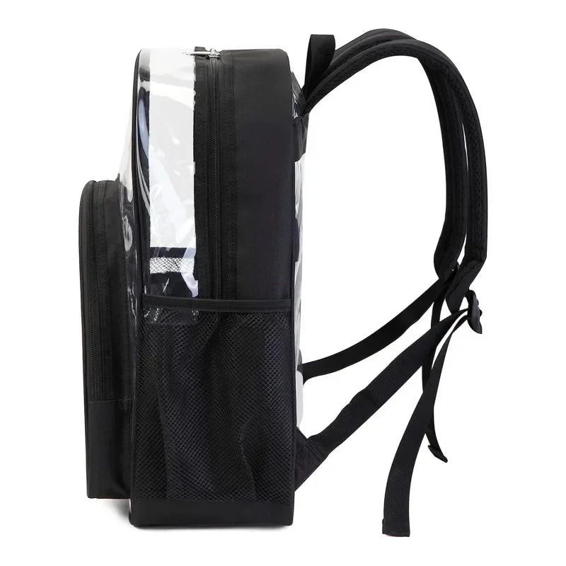 New Transparent PVC Backpacks, Outdoor Sport Large Capacity Bag, Easy To Clean