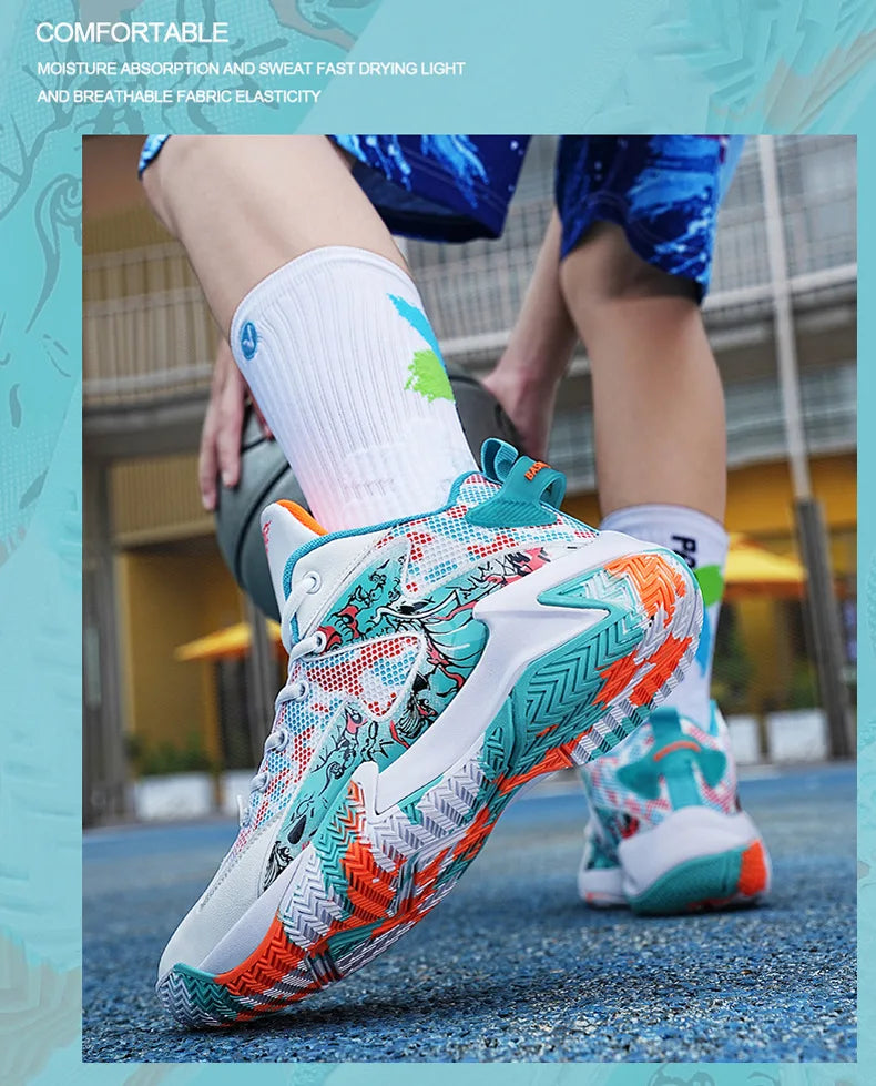 New Men Fashion Sports Shoes Basketball  Anti slip Breath Shoes Training comfort Athletic Sneakers Outdoor Walking Shoes Zapatos