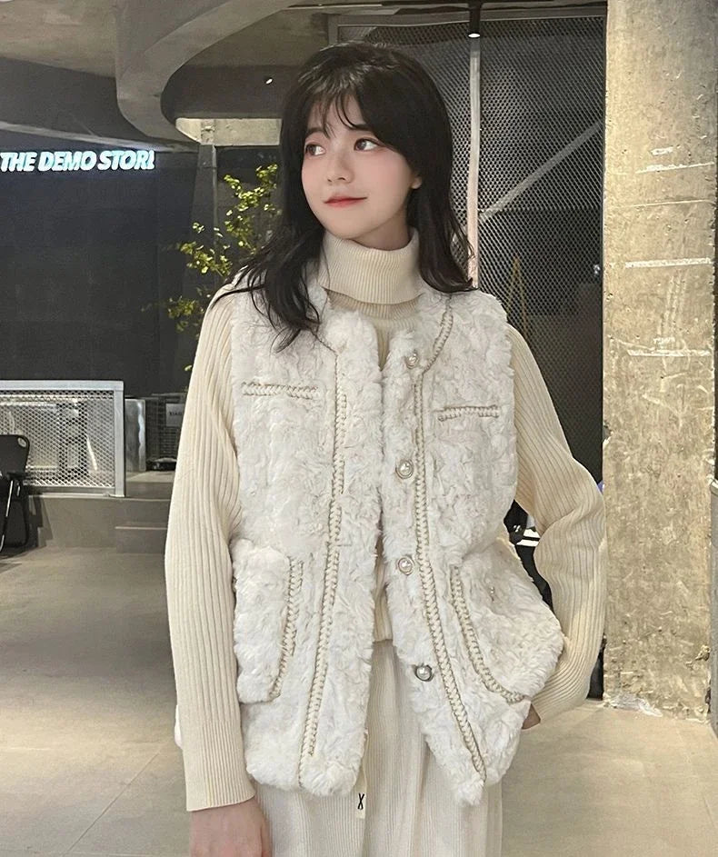 Clothes Fashion 2024 Women's Vests Solid Color Working Lightweight Warm Coats on Sale Lady Padded Cotton Giletes Casual Autumn