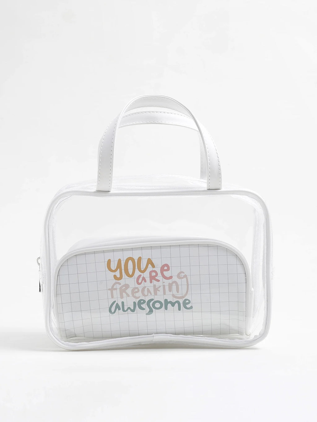 3 In One Clear Backpack Set Heavy Duty Transparent Backpack See Through Backpacks  for School,Clear Lunch Bag and Pencil Case