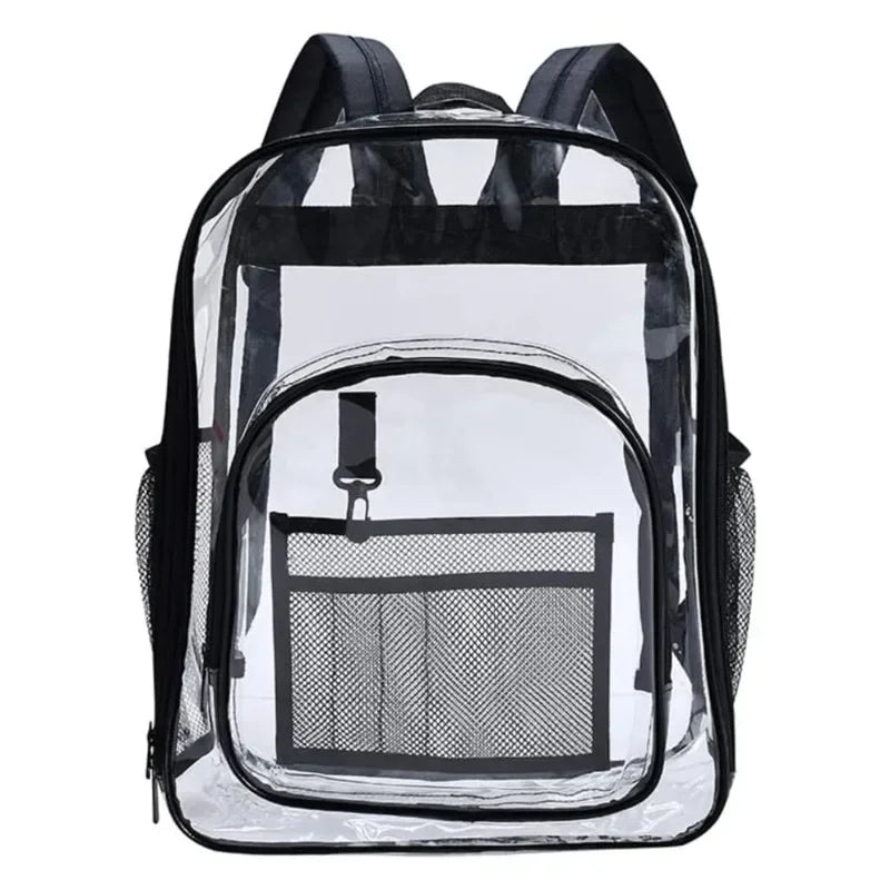 New Transparent PVC Backpacks, Outdoor Sport Large Capacity Bag, Easy To Clean