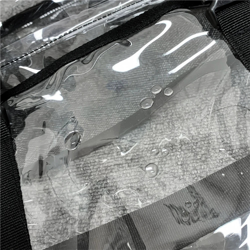 Transparent PVC Women Backpack Solid Color Casual Clear Waterproof Student School Bags Fashion Travel Rucksack for Men Women