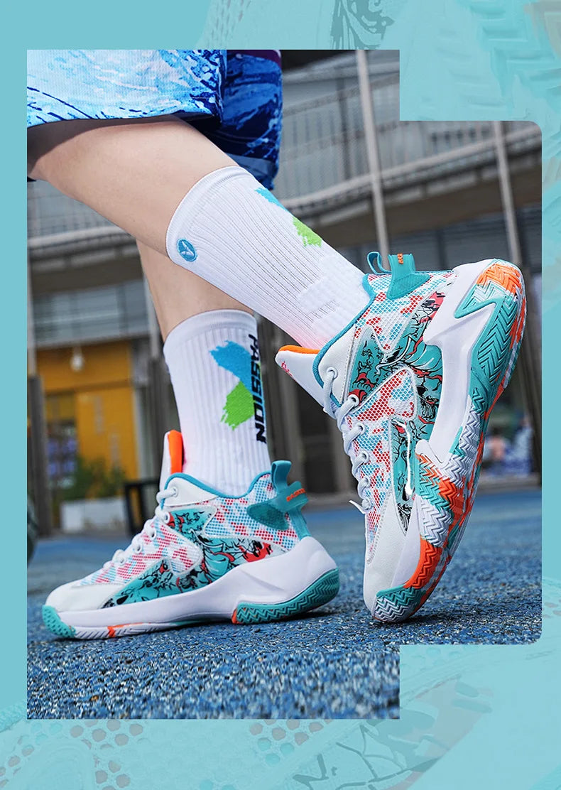 New Men Fashion Sports Shoes Basketball  Anti slip Breath Shoes Training comfort Athletic Sneakers Outdoor Walking Shoes Zapatos