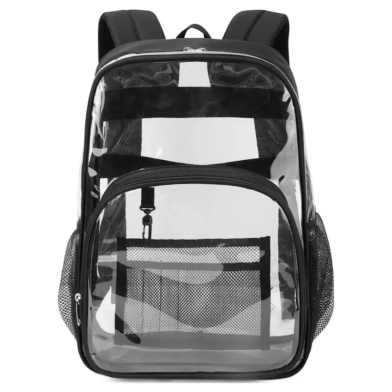 New Transparent PVC Backpacks, Outdoor Sport Large Capacity Bag, Easy To Clean