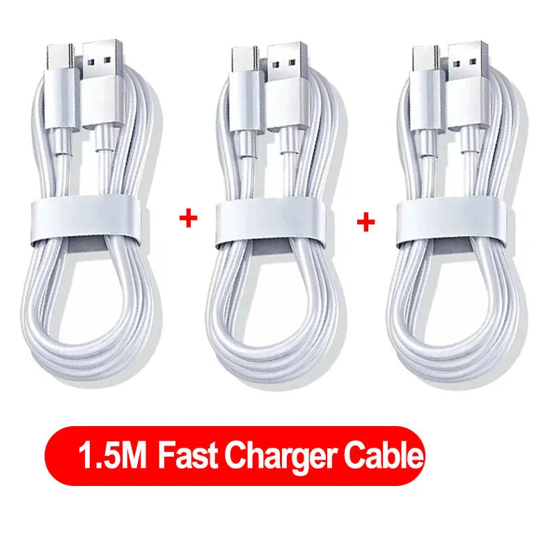 NNBILI 1-3PCS 10A 100W Type C Super Fast Charging Cable Data Cord For  Huawei OPPO vivo iQoo Quick Charing USB C Cables