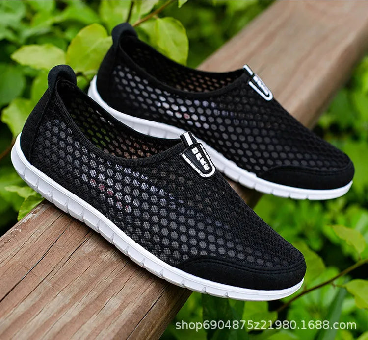 Men Shoes Casual Breathable Lightweight Sports Shoes for Men Outdoor Walking Tennis Sneakers Male Slip-on