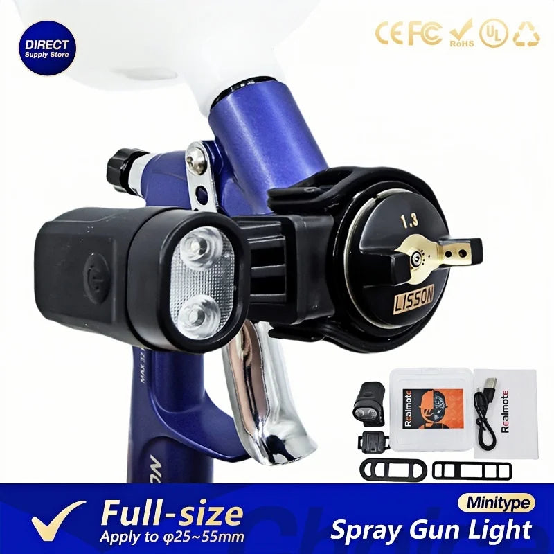 Universal Spray Gun Light Airbrush Paint Fill Light Adjustable Lighting Power Painting Tool Accessories