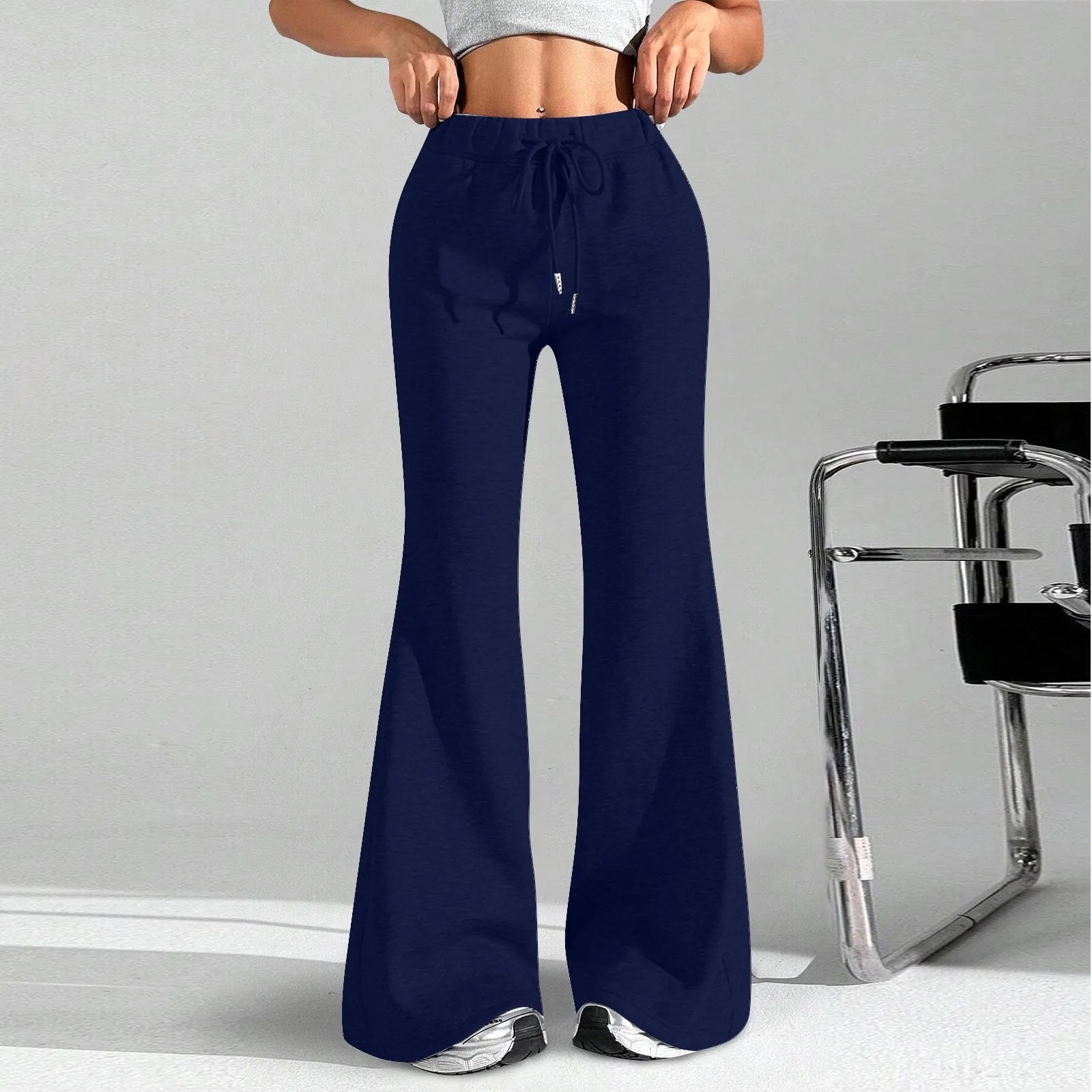 Clothes For Woman Leisure Flares Home Pant Bell-Bottoms Pants Woman Tracksuit Female Sport Trousers Solid Color Pantalones Mujer